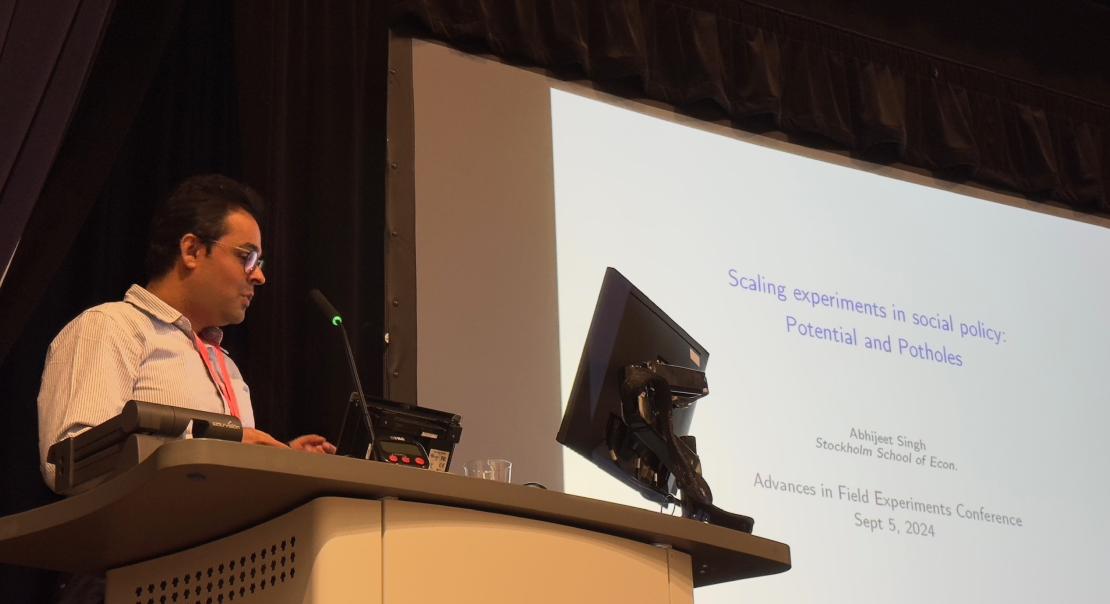 Man presenting at AFE Conference